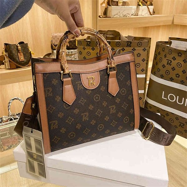 

high texture light luxury women's versatile single bamboo tote messenger purses outlet online