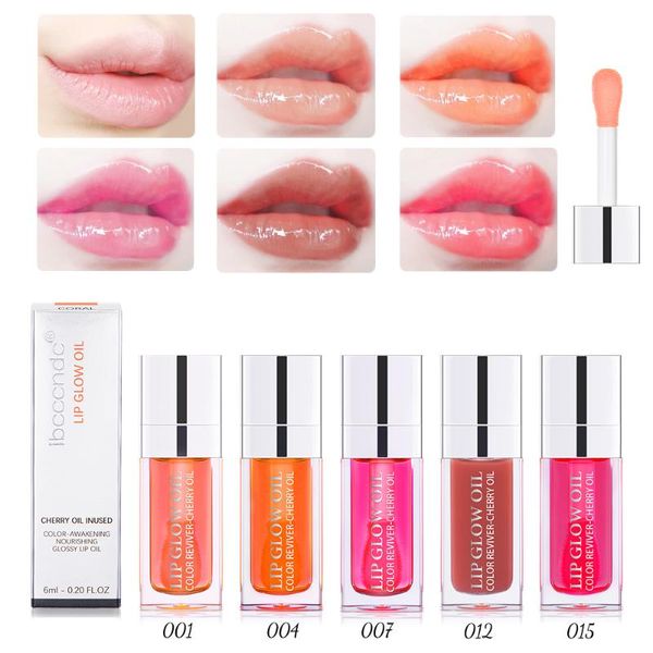 Lip Gloss Hidratante Plumping Maquiagem Glow Oil Batom Líquido Nutritivo Cherry Clear GlossLipLip