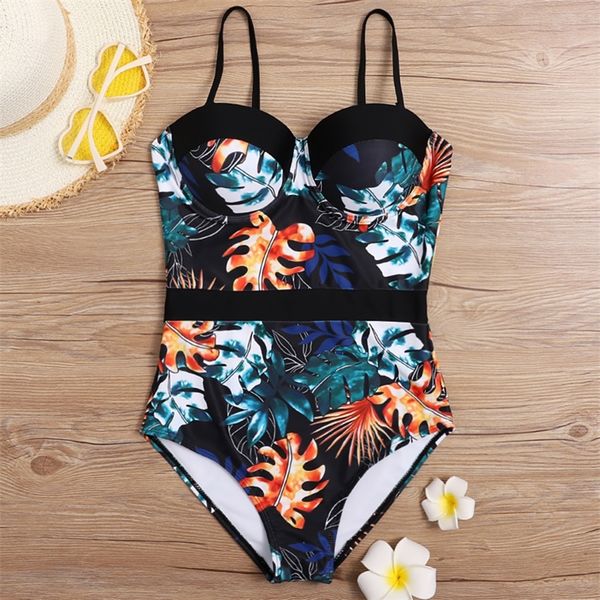 

print female swimsuit closed swimwear for the pool body swim bather beachwear bathing suit's swimming suit 220401