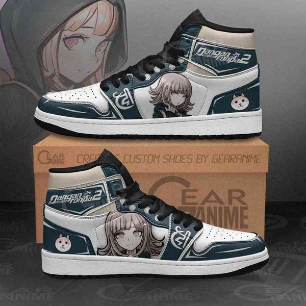 

chiaki nanami sneakers danganronpa custom anime shoes, Black
