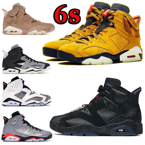 

high 6 6s basketball shoes cactus british khaki cactus yellow flint singles day tech chrome men women sneaker