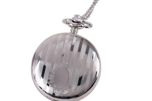 

antique fashion bronze quartz pocket watch with necklace chain pendant gift for women and men, Slivery;golden