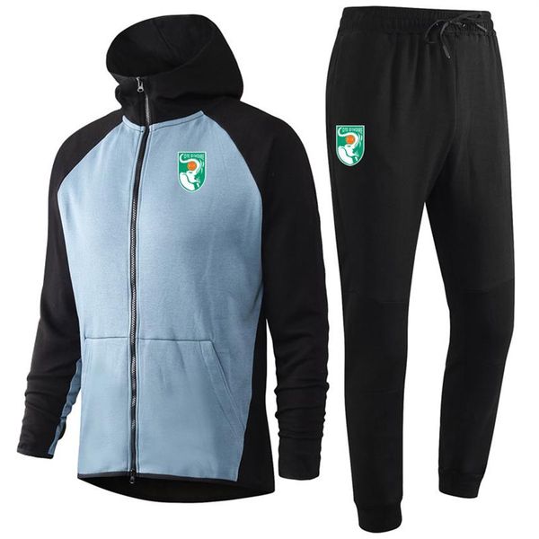 

2020 cote d'ivoire national team soccer hoodie sweatshirt tracksuit sets winter mens sports hooded training sportswear suits 243y, Black;blue