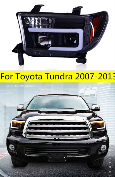 

all led front lamp for tundra headlight 2007-2013 toyota drl turn signal high beam bifocal lens day lights