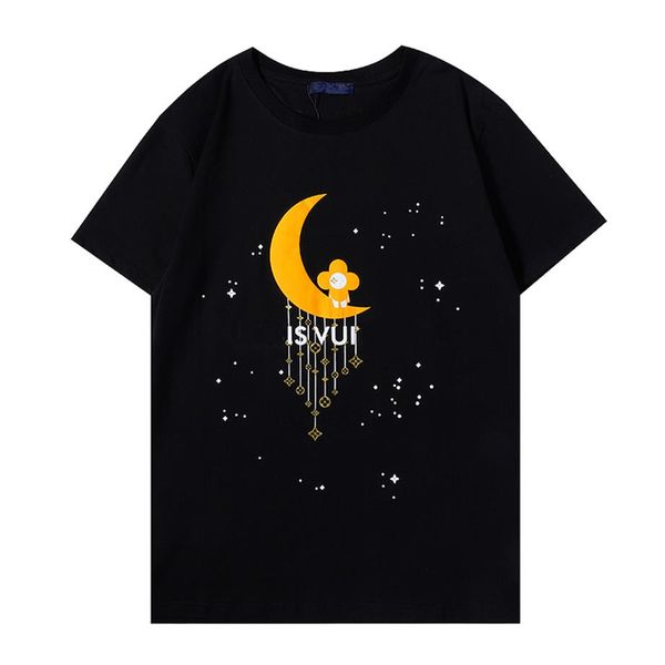 

2021 new summer fashion designer t-shirts tee mens luxury letter printing and womens clothing short sleeve shirt ladies t-shir219o, White;black