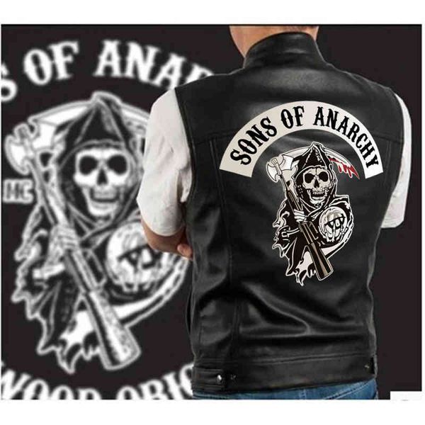 

sons of anarchy, son motorcycle, vest, leather coat, waistcoat, Black