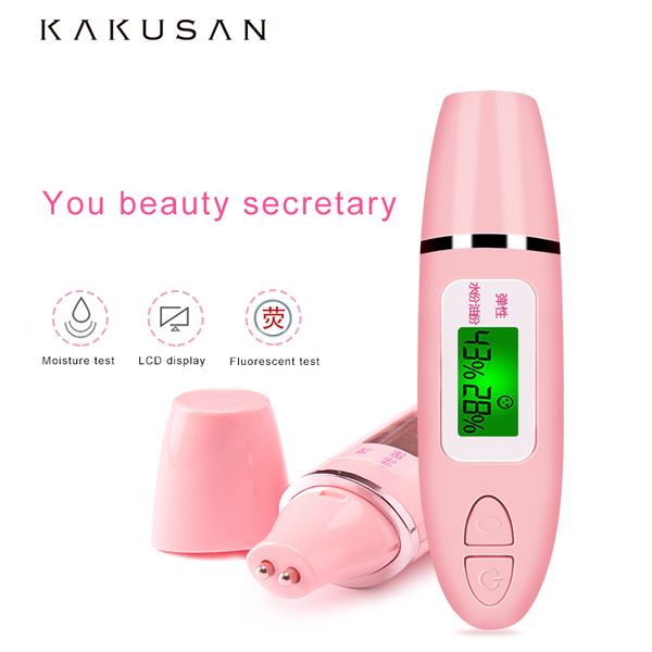 

home use beauty personal care device portable skin oil analysis facial moisture analyzer lcd display face hydration detection pen