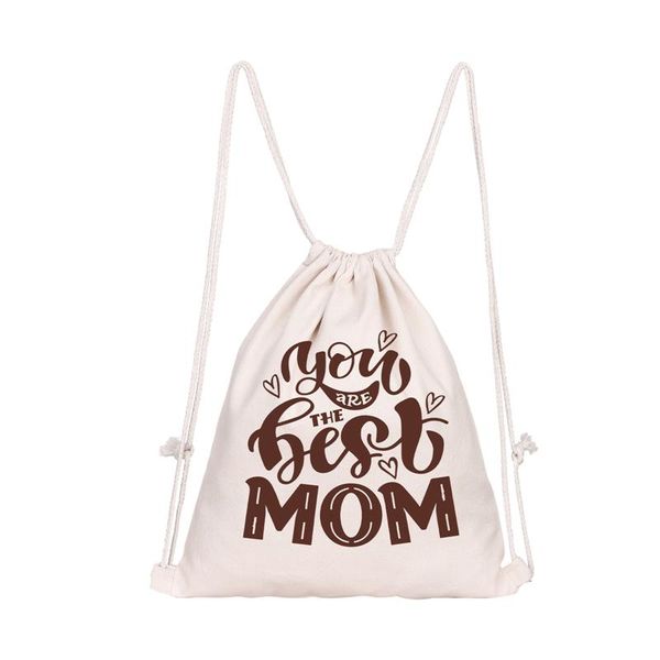 Сумки для хранения унисекс рюкзак милый мультфильм супер мама для печати сумки для припечатки, вы - мама, практичная эко -обувь для школы