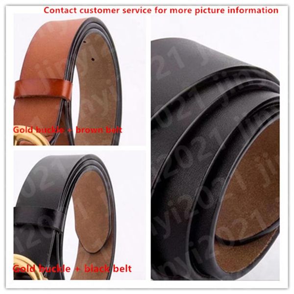 

luxury designer men's and women's belts gold letter g buckle brown black belt size 105-125cm258f, Black;brown