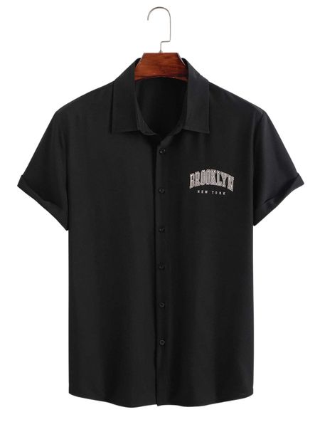 

men letter graphic shirt x3zp#, White;black