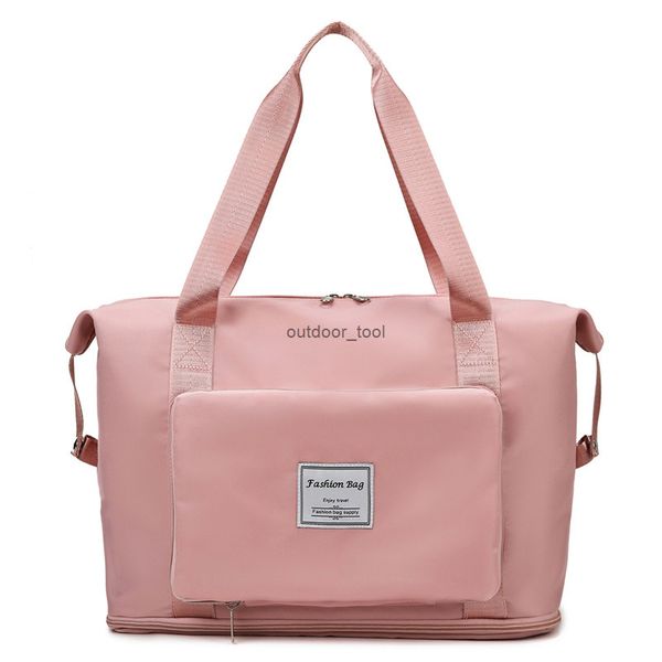 

women men large capacity folding travel bags waterproof luggage tote handbag travel duffle bag gym yoga storage shoulder bag