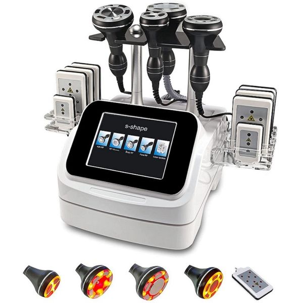 

portable 5 in 1 slim equipment 40k s shape ultrasonic cavitation ems electroporation skin tighten rf vacuum celllulite removal machine