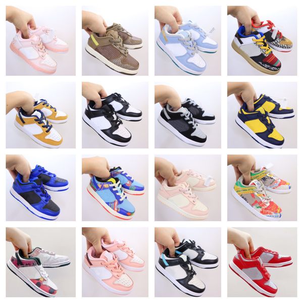 

2023 children's casual new chunky sb kids shoes boys girls designer fashion low sneakers dunks athletic children walking toddler, Black