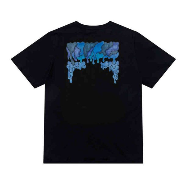 

classic brand mens t shirts offs summer designer women loose tees quality fashion t-shirt letter arrow oil painting black white tshirts lux, White;black