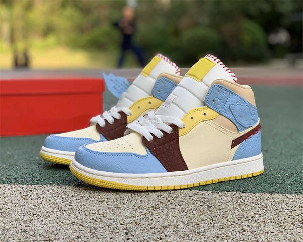 

shoes authentic jumpman 1 mid fearless pale vanilla cinnamon running fashion trainers sneakers sports come