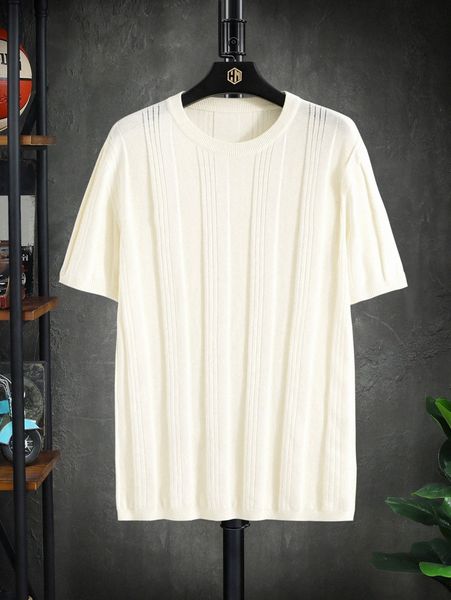 

men rib knit sweater w8mh#, White;black