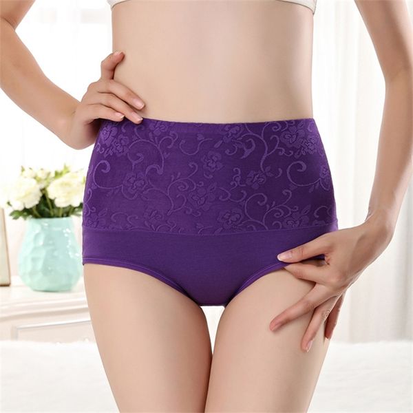 3pcs/calcinha de lote para mulheres cuecas de algodão Ladies Briques confortáveis ​​perfeitos de lingerie calcinas íntimos de baixo cintura alta 220426