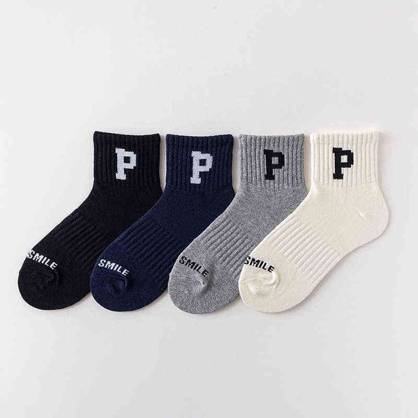 

designer t shirt socks men's summer socks letters wo simple sports, Black;white