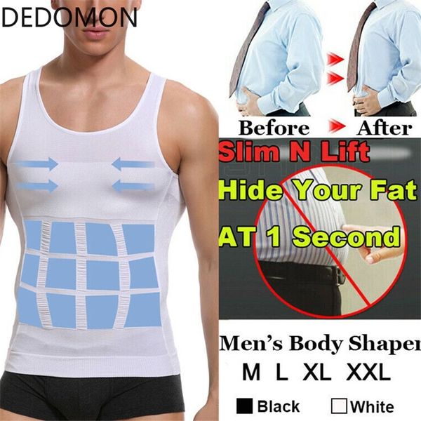 

men shapers sleeveless firm tummy belly buster vest control slimming belt shaper underwear shirt sauna abdomen corset vest 220726