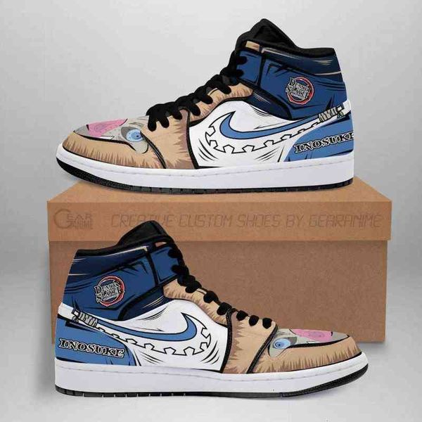 

inosuke sneakers costume demon slayer anime shoes, Black