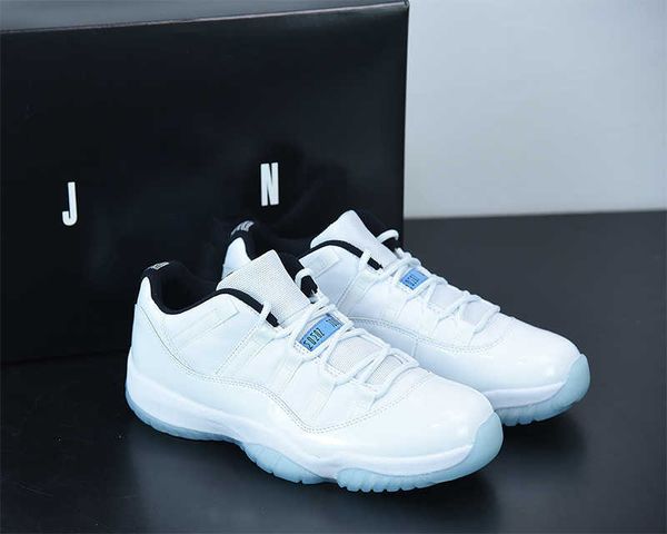 

jumpman 11 legend blue mens basketball shoes white 11s true carbon plate sole sneakers av2187-117