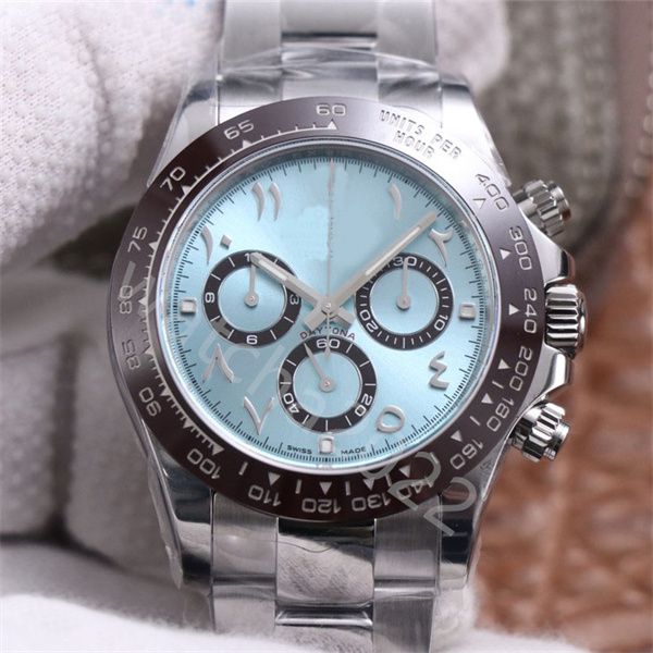 

zp maker watches 40mm arab dial cosmograph 116506 automatic mechanical stainless steel bracelet mens watch, Slivery;brown