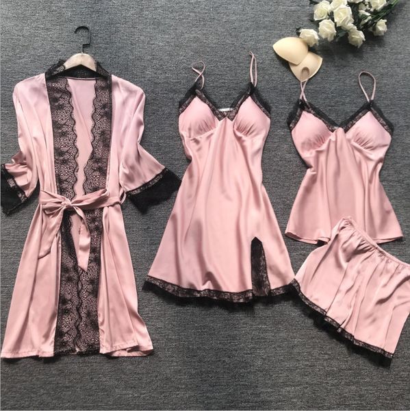 

designer ladies' nightgown 4 piece nightgown with chest cushion