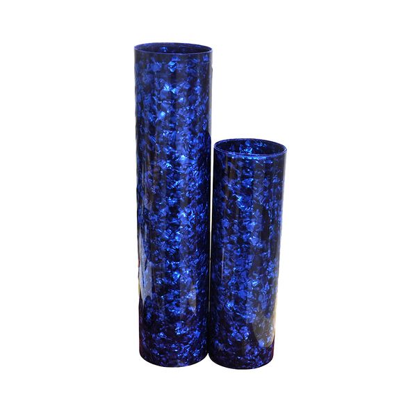 

2pcs drum wrap musical instrument deco celluloid sheet pearl blue 10x60'' and 16x60''