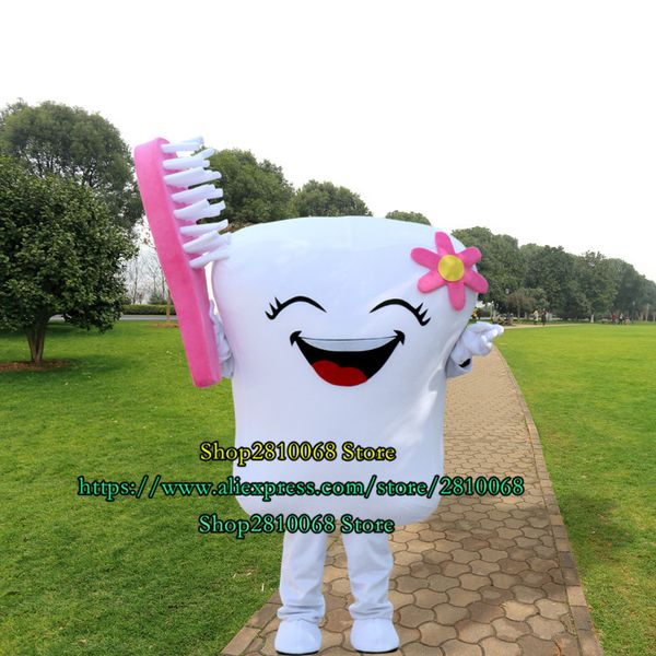 

mascot doll costume tooth mascot costume cartoon anime dental care advertising and promotional role playing neutral christmas halloween 636, Red;yellow