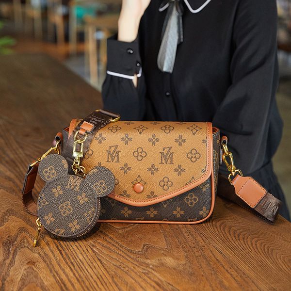 

womens bag 2021 new high-grade shoulder bag ins crossbody change packet fashionable stylish printed small square bag
