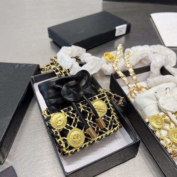 

2022ss womens classic mini flap vaity coin purse bags calfskin gold metal hardware matelasse chain crossbody shoulder sacoceh with badge tin, Red;black