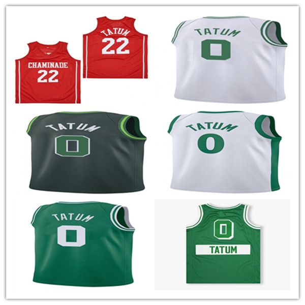 

Man 0 JAYSON TATUM 22 CHAMINADE COLLEGE PREPARATORY High SCHOOL RED ALTERNATE BASKETBALL JERSEY Stitched Size S-XXL, As pic