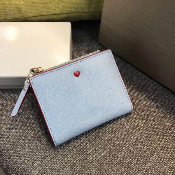 

wholesale wallets slim card holder multiple pockets zipper wallet cowhide clutch purse, Red;black