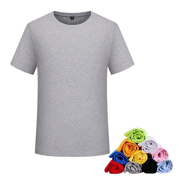 

custom round collar short sleeve t shirt class clothes work clothes personality advertising culture shirt pure cotton men and wo 220620, White;black