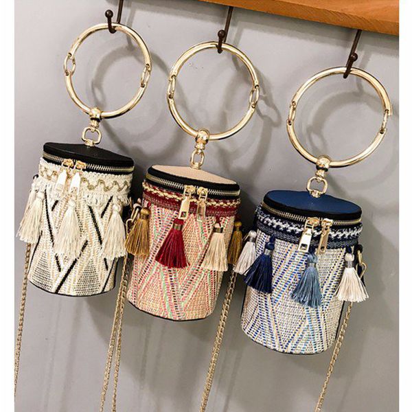 

portable single shoulder messenger bag barrel bag