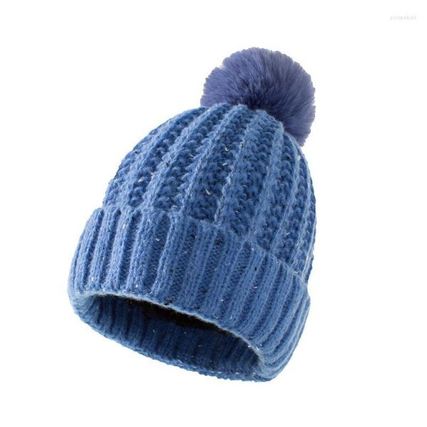 Beanie/Skull Caps Cappelli invernali da donna e da uomo Cappello lavorato a maglia Beanie con pon pon caldo Berretto lavorato a maglia da esterno Donna Uomo Pros22