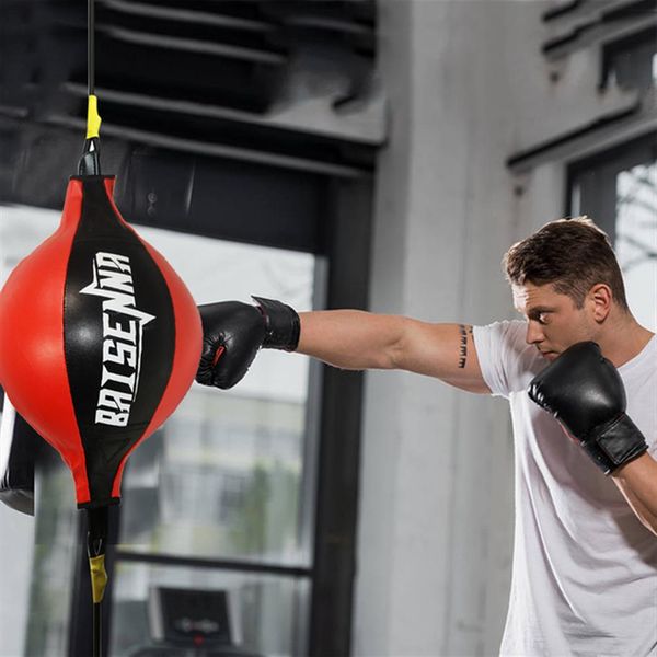 

pu punching ball pear boxing bag reaction speed balls muay thai punch boxe fitness sports equipment training246n