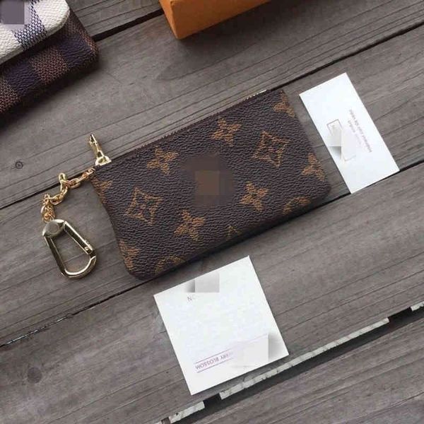

designer leather long l vs wallet europe and america woman mens fashion brands chain mini old flower coin key bag creative classic zipper ca, Red;black