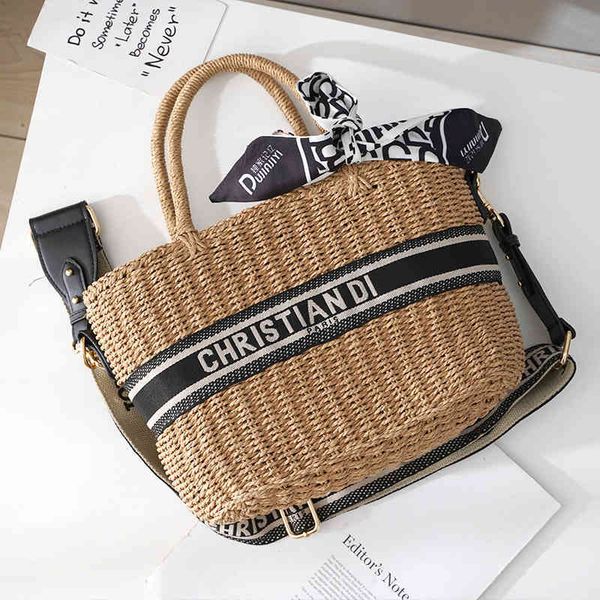 

purse dec4 niche classic vegetable basket handbag rattan single shoulder messenger simple and versatile straw woven bucket bag