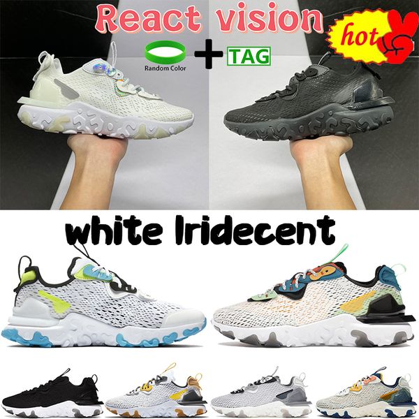 

triple black react vision men running shoes phanton white iridecent light brown sail honeycomb gs wor1dwide vast grey mens women sports