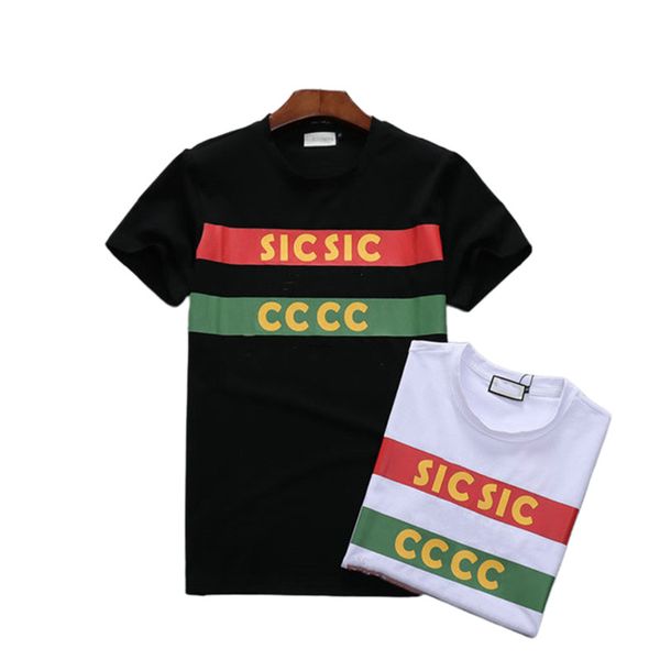 

22 men's t-shirts designer bags luxury men's wear summer round neck sweat absorbing short sleeves outdoor breathable cotton printe, White;black