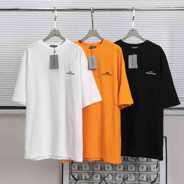 

2022 designer bal t shirt [know the goods]home b paris 2022 tiger limited embroidery t-shirt half sleeve men's and women's short s, White;black