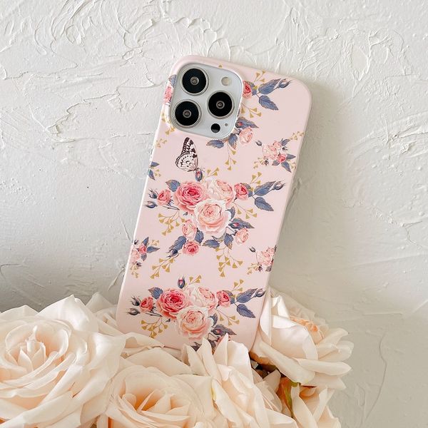 

fashion flower phone cases for iphone 14 12 13 pro 12 mini 11 7 8 plus 13 tpu case xr x xs 11 max cover funda