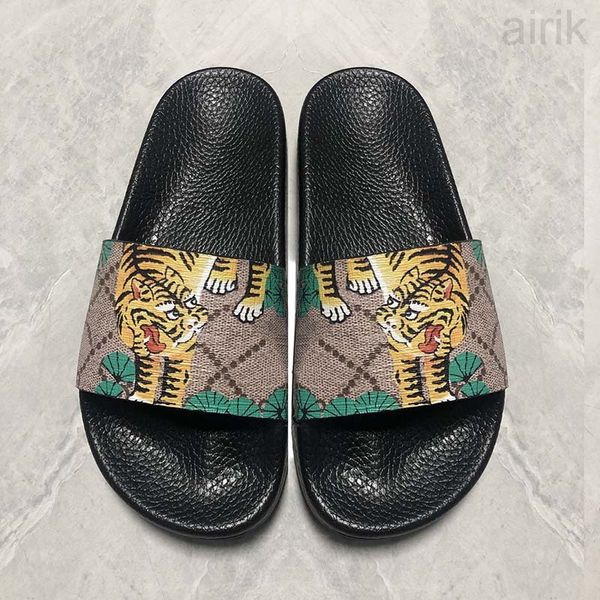 

2022 slides summer beach indoor flat g sandals slippers house flip flops spike sandal with box size us5- us12, Black