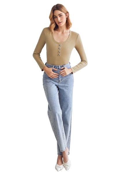 

motf premium viscose scoop neck ribbed bodysuit z71d#, White