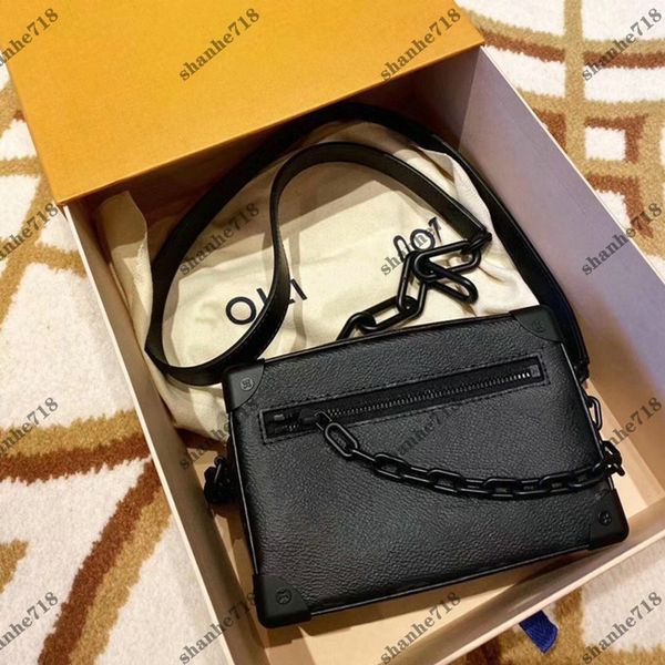 

real cowhide mini soft trunk messenger bag men women shoulder crossbody bags lady purses designer luxury handbags clutch wallets m44735