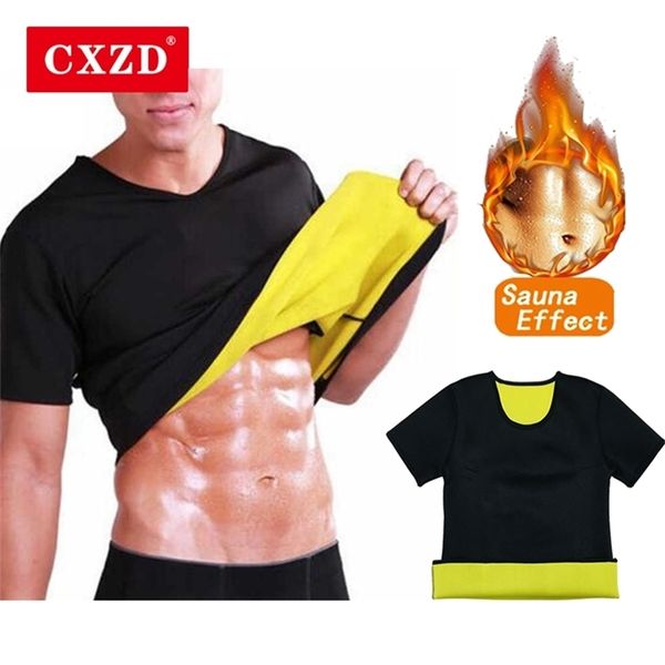 

cxzd sweat neoprene body shaper weight loss sauna shapewear for men women workout shirt vest fitness jacket suit gym thermal 220708