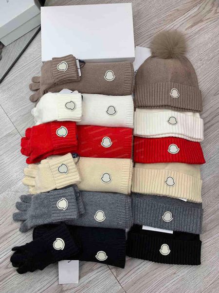 

french luxury designer grenoble feather emperor hat three-piece set couple -counterfeiting label to keep warm winter mens scarf, Blue;gray