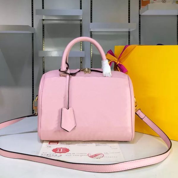 

pillow shoulder bag women handbag purse crossbody bags travel luggage tote embossed flower genuine leather golden lock hardware zipped handb, Black;red