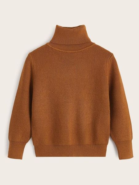 

toddler boys high neck ribbed knit sweater she, Blue